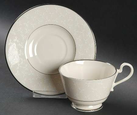 Tapestry Footed Cup & Saucer Set