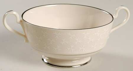 Tapestry Footed Cream Soup Bowl