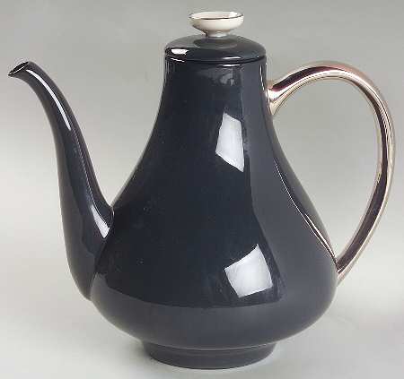 Teak (Platinum Trim) Coffee Pot & Lid
