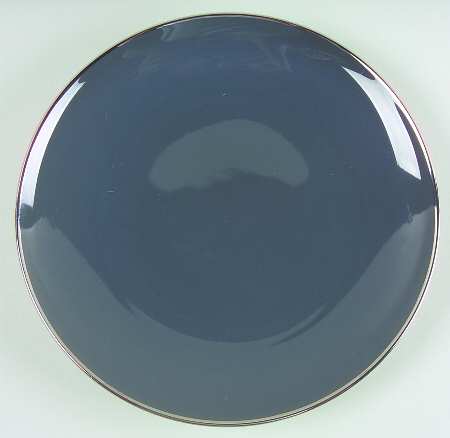 Teak (Platinum Trim) Dessert Plate/Cream Soup Saucer for Flat Bowl