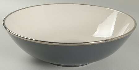 Teak (Platinum Trim) 10" Large Salad Serving Bowl