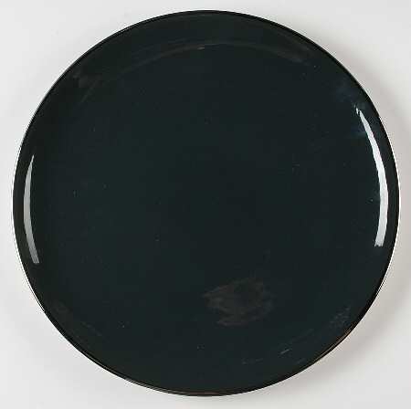 Teak (Platinum Trim) 13" Chop Plate (Round Platter)