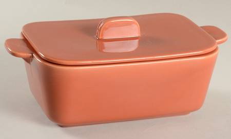 Tiempo Apricot (Copper) Rectangular Covered Vegetable