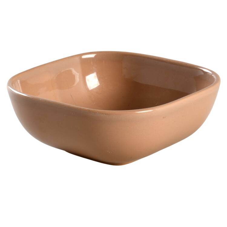 Tiempo Coral Tan (Pebble) Fruit/Dessert (Sauce) Bowl