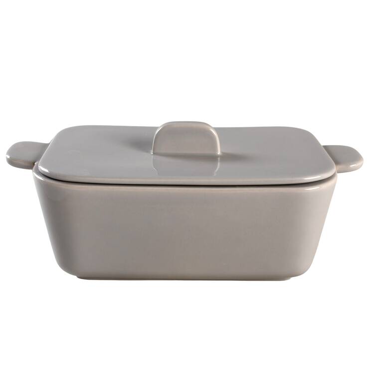 Tiempo Grey (Stone) Rectangular Covered Vegetable