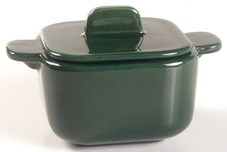 Tiempo Olive Green (Dark Green) Sugar Bowl & Lid