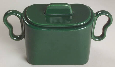 Tiempo Olive Green (Dark Green) Sugar Bowl & Lid