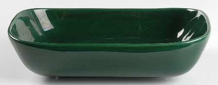 Tiempo Olive Green (Dark Green) 9" Oval Vegetable Bowl