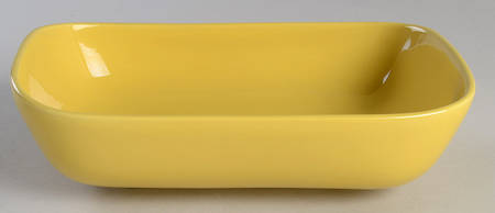 Tiempo Yellow (Mustard) 9" Oval Vegetable Bowl