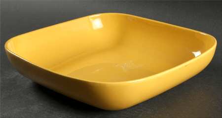 Tiempo Yellow (Mustard) 10" Large Salad Serving Bowl