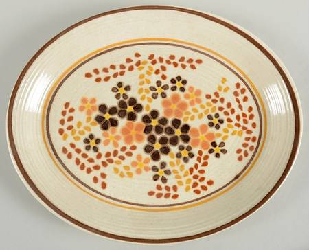 Toffee 13" Oval Serving Platter