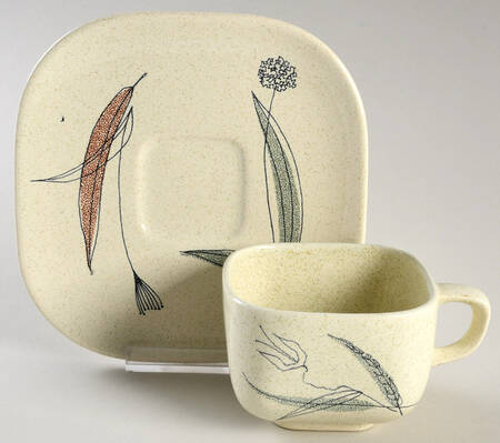 Trio Flat Cup & Saucer Set