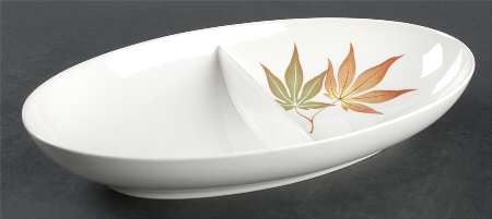 Twice Nice 11" Oval Divided Vegetable Bowl