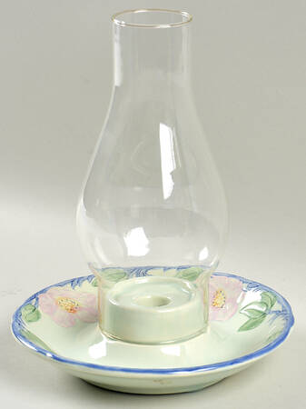 Twilight Rose Hurricane Lamp & Globe