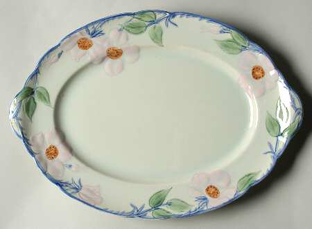 Twilight Rose 14" Oval Serving Platter