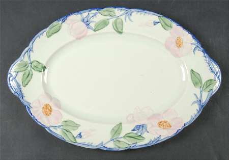 Twilight Rose 12" Oval Serving Platter