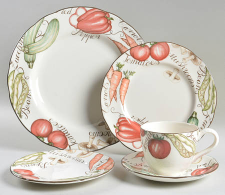 Vegetable Medley 5 Piece Place Setting