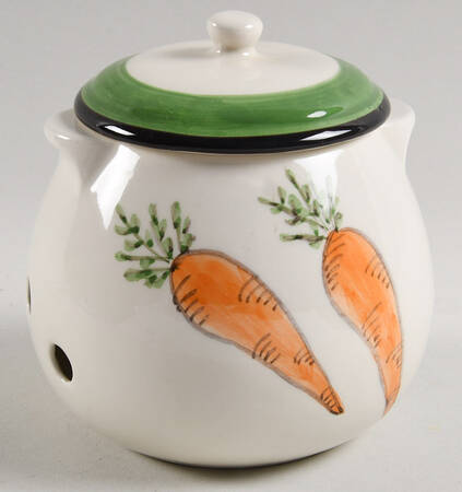 Vegetable Medley Garlic Keeper & Lid