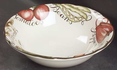 Vegetable Medley 8" Round Vegetable Bowl