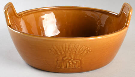Wheat Golden Brown (Harvest) 9" Salad Serving Bowl