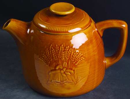 Wheat Golden Brown (Harvest) Teapot & Lid