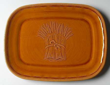 Wheat Golden Brown (Harvest) 15" Oval Serving Platter