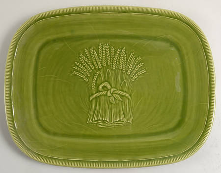 Wheat Green (Winter Green) 15" Oval Serving Platter
