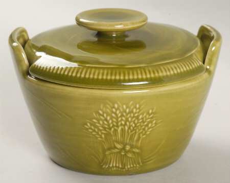 Wheat Green (Winter Green) Individual Casserole & Lid