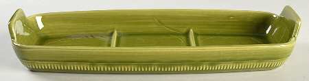 Wheat Green (Winter Green) Condiment Tray for Oil, Vingar & Mustard