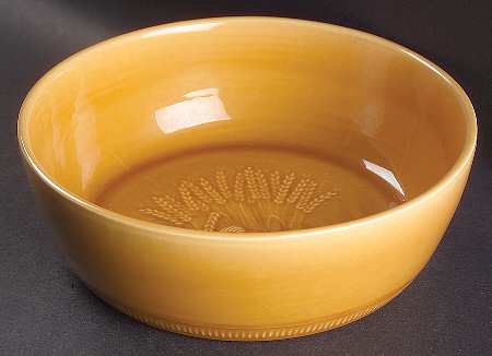 Wheat Light Gold (Summer Tan) 8" Round Vegetable Bowl