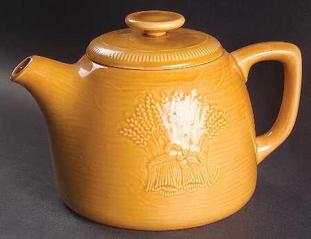 Wheat Light Gold (Summer Tan) Teapot & Lid