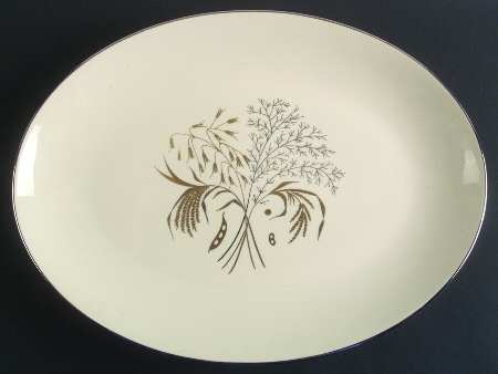 Winter Bouquet 16" Oval Serving Platter