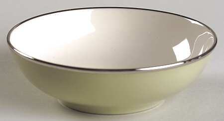 Willow Green (Platinum Trim) Fruit/Dessert (Sauce) Bowl