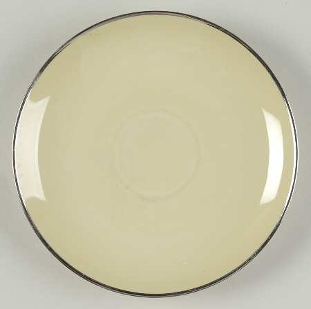 Willow Green (Platinum Trim) Saucer