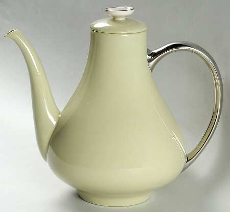 Willow Green (Platinum Trim) Coffee Pot & Lid