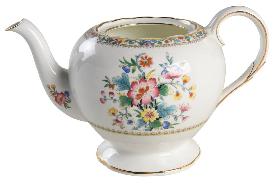 Ming Rose Teapot No Lid