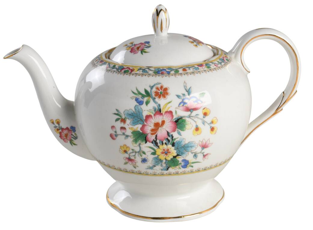 Ming Rose Teapot & Lid