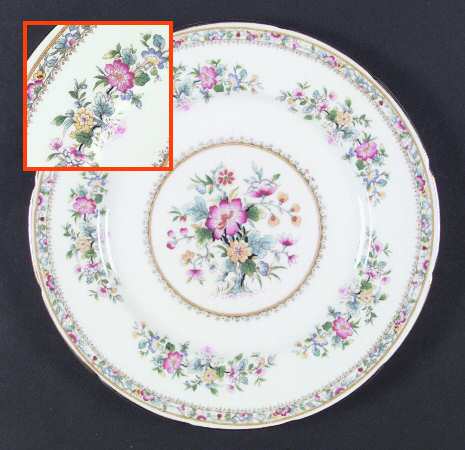 Ming Rose Dinner Plate by Foley