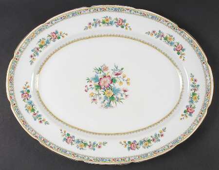 Ming Rose 15" Oval Serving Platter
