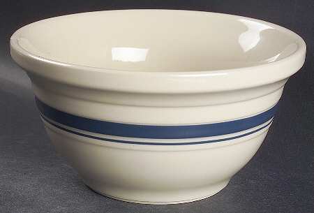 Blue Stripe 8" Mixing Bowl
