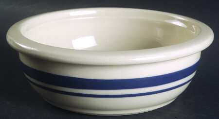 Blue Stripe Coupe Soup Bowl