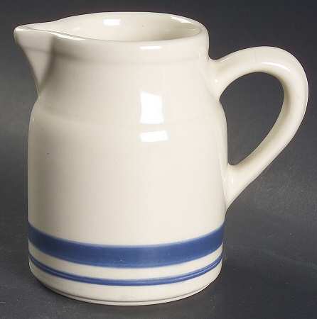 Blue Stripe Creamer