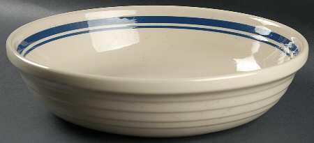 Blue Stripe 13" Pasta Serving Bowl