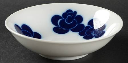 Blue Flower Fruit/Dessert (Sauce) Bowl