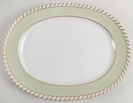 Celadonia Green 15" Oval Serving Platter