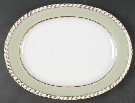 Celadonia Green 13" Oval Serving Platter