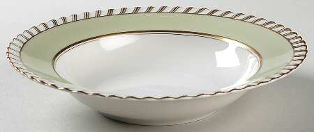 Celadonia Green Rim Soup Bowl