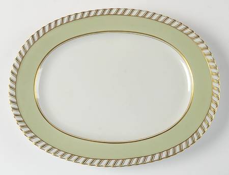 Celadonia Green 12" Oval Serving Platter