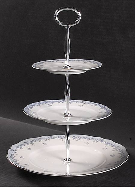 Delphine 13 7/8"-14 1/4" 3-Tiered Serving Tray(DP,SP,BB) HC