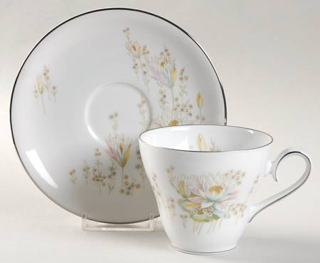 Fontana Reproduction Flat Cup & Saucer Set